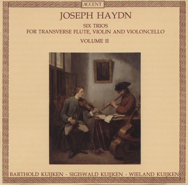 Haydn Joseph - Six trios for traverse flute, violin and violoncello vol.II