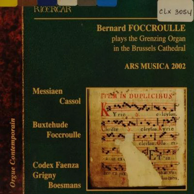 Bernard Foccroulle plays the Grenzing organ in the Brussels Cathedral