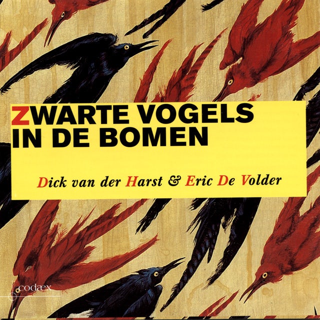 Zwarte vogels in de bomen